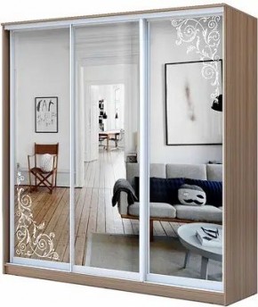 Шкаф-купе ХИТ 23-20/2-656 ОРНАМЕНТ в Лабытнанги - labytnangi.mebel24.online | фото