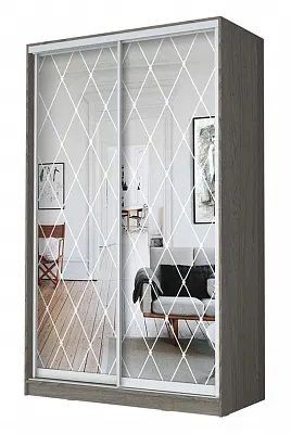 Шкаф-купе ХИТ 24-12/2-66 РОМБ БОЛЬШОЙ в Лабытнанги - labytnangi.mebel24.online | фото