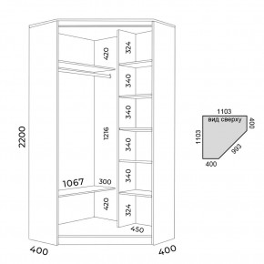 Шкаф-купе ХИТ-У-22-4-55 в Лабытнанги - labytnangi.mebel24.online | фото 2
