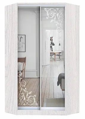 Шкаф-купе ХИТ-У-L-24-64-66 ОРНАМЕНТ в Лабытнанги - labytnangi.mebel24.online | фото