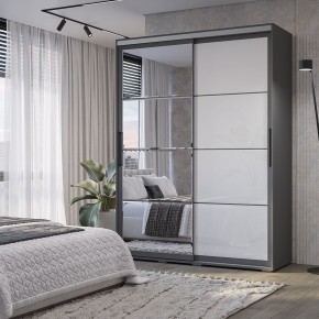 Шкаф-купе Крафт-6 1.6 м ШКК-06 (графит) в Лабытнанги - labytnangi.mebel24.online | фото 1