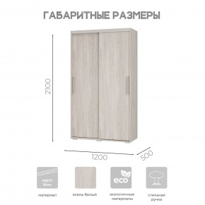 Шкаф-купе ШКК-11 (ясень белый) в Лабытнанги - labytnangi.mebel24.online | фото 7