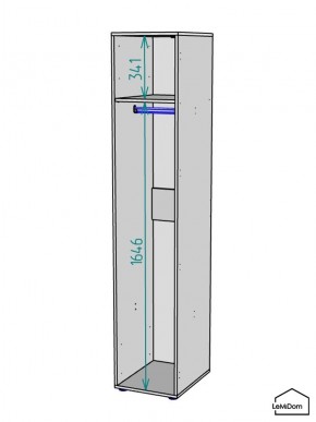 Шкаф Linnea MHR-1 2050х400х510 (Белый-М 11.1.2) в Лабытнанги - labytnangi.mebel24.online | фото 3