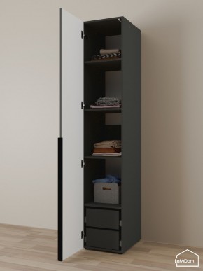 Шкаф Linnea MHR-1-4 2050х400х510 (Графит-М 11.1.25) в Лабытнанги - labytnangi.mebel24.online | фото 5
