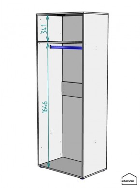 Шкаф Linnea MHR-2PO 2050х800х510 (Белый-М 11.1.1) в Лабытнанги - labytnangi.mebel24.online | фото 3
