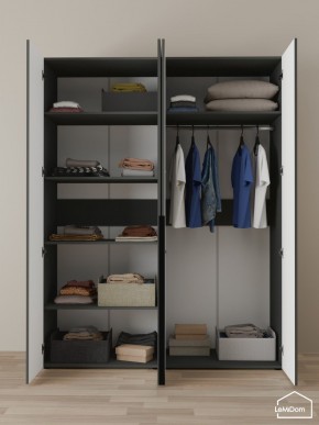 Шкаф Linnea MHR-4-1 2050х1600х510 (Графит-М 11.1.25) в Лабытнанги - labytnangi.mebel24.online | фото 4