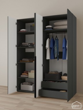 Шкаф Linnea MHR-4-2 2050х1600х510 (Графит-М 11.1.25) в Лабытнанги - labytnangi.mebel24.online | фото 5