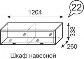 Шкаф навесной Венеция 22 бодега в Лабытнанги - labytnangi.mebel24.online | фото 1