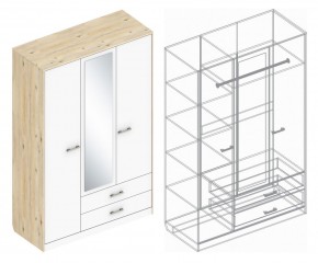 Шкаф "Милана" 3-х створчатый с 2 ящиками в Лабытнанги - labytnangi.mebel24.online | фото 3