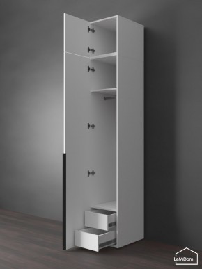 Шкаф с антресолью Linnea MHR-1A-3 2450х400х510 (Белый-М 11.1.2) в Лабытнанги - labytnangi.mebel24.online | фото 6