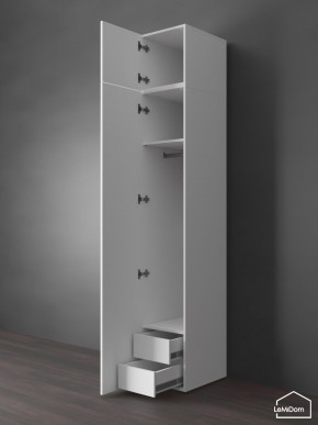 Шкаф с антресолью Linnea MHR-1POA-3 2450х400х510 (Белый-М 11.1.1) в Лабытнанги - labytnangi.mebel24.online | фото 6