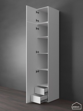 Шкаф с антресолью Linnea MHR-1POA-4 2450х400х510 (Белый-М 11.1.1) в Лабытнанги - labytnangi.mebel24.online | фото 5