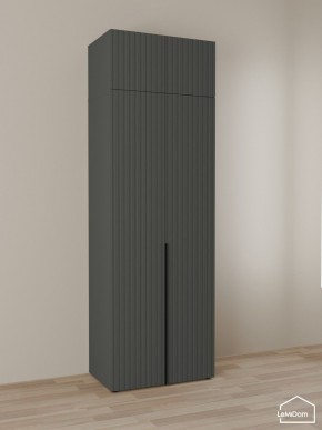 Шкаф с антресолью Linnea MHR-2A-2 2450х800х510 (Графит-М 11.1.25) в Лабытнанги - labytnangi.mebel24.online | фото 1