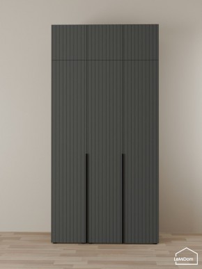 Шкаф с антресолью Linnea MHR-3A-2 2450х1200х510 (Графит-М 11.1.25) в Лабытнанги - labytnangi.mebel24.online | фото 1