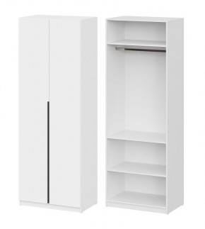 Шкаф ШК-5 + 2 полки (800) Белый текстурный в Лабытнанги - labytnangi.mebel24.online | фото
