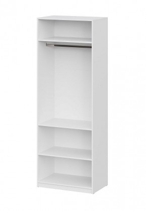 Шкаф ШК-5 + 2 полки (800) Белый текстурный в Лабытнанги - labytnangi.mebel24.online | фото 3