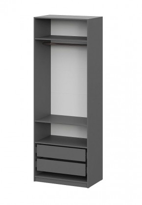 Шкаф ШК-5 + 2 полки + ящики (800) Графит в Лабытнанги - labytnangi.mebel24.online | фото 4