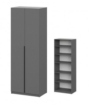 Шкаф ШК-5 + 4 полки (800) Графит в Лабытнанги - labytnangi.mebel24.online | фото 1