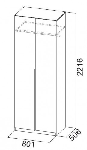 Шкаф ШК-5 (800) Меланж в Лабытнанги - labytnangi.mebel24.online | фото 5