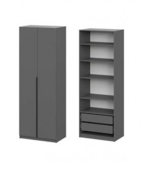 Шкаф ШК-5 + 4 полки + ящики (800) Графит в Лабытнанги - labytnangi.mebel24.online | фото