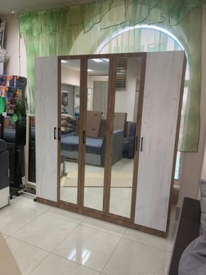 Шкаф Вегас 2000 Дуб крафт табачный/Дуб крафт белый в Лабытнанги - labytnangi.mebel24.online | фото 3