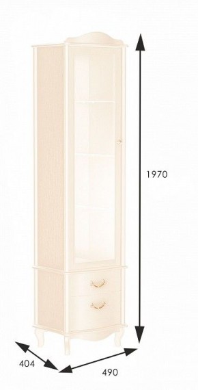 Шкаф-витрина Джульетта в Лабытнанги - labytnangi.mebel24.online | фото 2