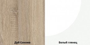 СОФИ Гостиная (модульная) дуб сонома/белый глянец в Лабытнанги - labytnangi.mebel24.online | фото 4