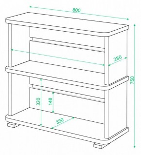 Стеллаж Домино СБ-25/2 в Лабытнанги - labytnangi.mebel24.online | фото 2
