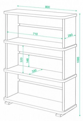 Стеллаж Домино СБ-25/3 в Лабытнанги - labytnangi.mebel24.online | фото 3