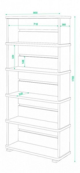 Стеллаж Домино СБ-25/5 в Лабытнанги - labytnangi.mebel24.online | фото 2