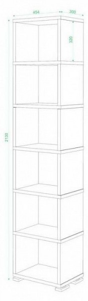 Стеллаж-колонка Домино СБ-15/6 в Лабытнанги - labytnangi.mebel24.online | фото 3