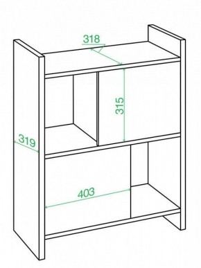 Стеллаж комбинированный Домино Лайт СТЛ-3Н в Лабытнанги - labytnangi.mebel24.online | фото 2