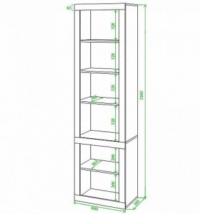 Стеллаж комбинированный Toivo ВтВ в Лабытнанги - labytnangi.mebel24.online | фото 2