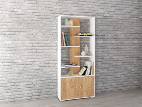 Стеллаж Ромео-4 дуб крафт золотой/белый в Лабытнанги - labytnangi.mebel24.online | фото