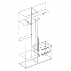 СТИЛ Прихожая (модульная) в Лабытнанги - labytnangi.mebel24.online | фото 3