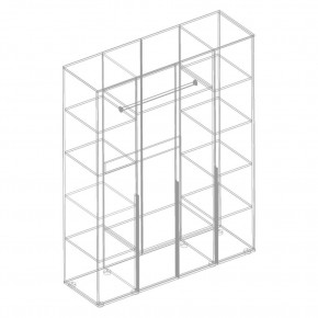 СТИЛ Шкаф 4-ств для одежды в Лабытнанги - labytnangi.mebel24.online | фото 2