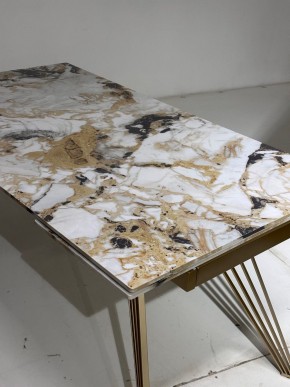 Стол ACERRA NEW 160 GLOSS GRAND JADE SOLID CERAMIC/ каркас цвета шампань, ®DISAUR в Лабытнанги - labytnangi.mebel24.online | фото 5