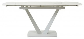 Стол ALATRI 120 GLOSS STATUARIO WHITE SOLID CERAMIC / WHITE, ®DISAUR в Лабытнанги - labytnangi.mebel24.online | фото 4