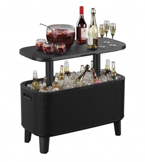 Стол Беви Бар (Bevy Bar Large Cool Bar), графит в Лабытнанги - labytnangi.mebel24.online | фото 3