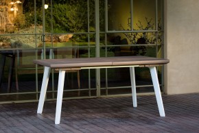 Стол Гармония раздвижной (Harmony Extendable) белый-капучино в Лабытнанги - labytnangi.mebel24.online | фото 1