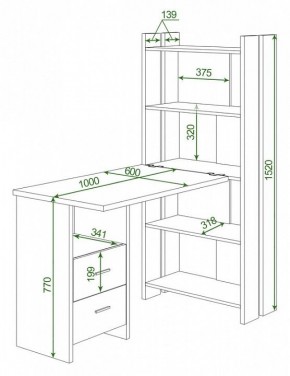 Стол компьютерный Домино Lite СТЛ-ОВ+С100Р в Лабытнанги - labytnangi.mebel24.online | фото 2