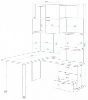 Стол компьютерный Домино нельсон СР-500М/140 в Лабытнанги - labytnangi.mebel24.online | фото 2