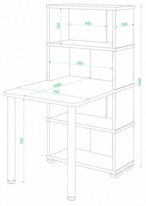 Стол компьютерный Домино СБ-10М/4 в Лабытнанги - labytnangi.mebel24.online | фото 2