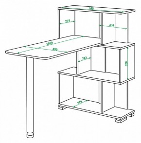 Стол компьютерный Домино СЛ-5-3СТ в Лабытнанги - labytnangi.mebel24.online | фото 2