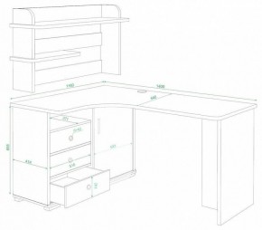 Стол компьютерный Домино СР-145 в Лабытнанги - labytnangi.mebel24.online | фото 2