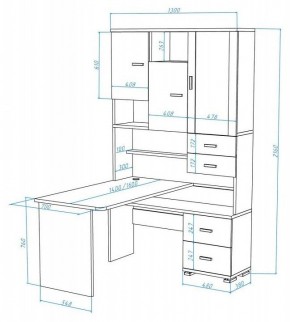 Стол компьютерный Домино СР-620/140 в Лабытнанги - labytnangi.mebel24.online | фото 2