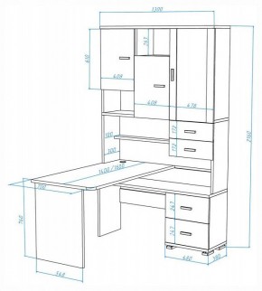 Стол компьютерный Домино СР-620-160 в Лабытнанги - labytnangi.mebel24.online | фото 2