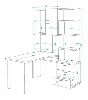 Стол компьютерный Латте СР-500М140 в Лабытнанги - labytnangi.mebel24.online | фото 3