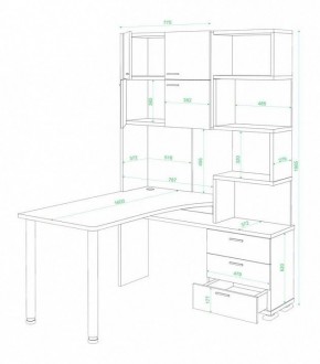 Стол компьютерный Латте СР-500М160 в Лабытнанги - labytnangi.mebel24.online | фото 3
