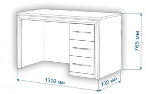 Стол компьютерный Нобиле СтЯ130+НСт130Д в Лабытнанги - labytnangi.mebel24.online | фото 3